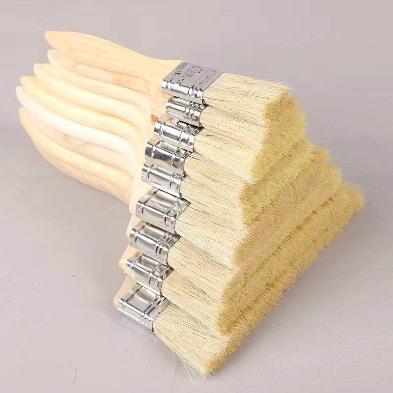 木柄毛刷1丝寸2寸3寸4寸灰刷墙04扫刷子装修具油漆工刷刷头手工