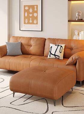 小户沙发SOQ客型猫爪皮布2025新款租双厅人三人简约出屋公寓