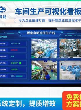 产管理数字系统看车板间安灯呼生叫mes75999液晶电子化显示屏