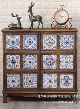 彩斗柜客厅DNB实木抽屉式收柜整装多立式纳储物柜靠墙层绘置物柜
