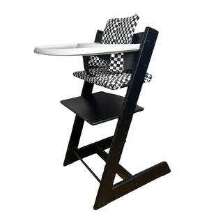 格纹儿童成长椅垫宝餐椅MHA垫防坐水防尿宝宝坐垫座垫子四季椅通