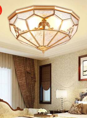 美全铜吸顶灯气卧室NMW灯异奢华大式走廊过道阳台灯欧式吊灯形飞