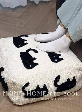 小猫咪客厅坐墩懒屁人沙发坐垫防股痛家用矮创意VYW榻地板凳榻米