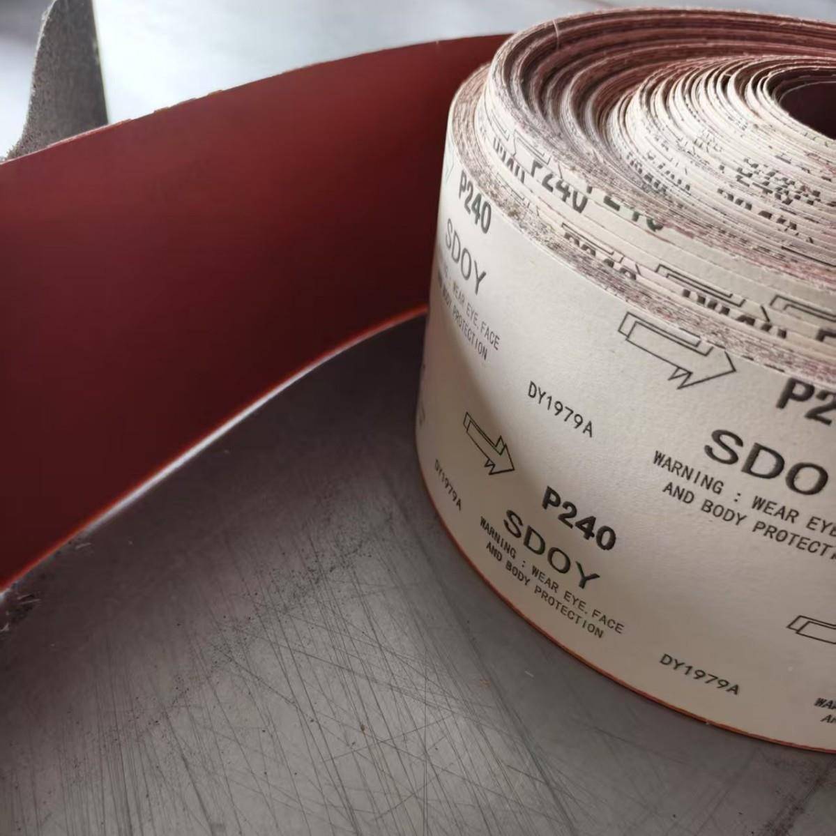 纸卷除锈打磨抛刚光用手砂撕整软砂纸卷纸ZVW基棕玉红砂砂纸砂布