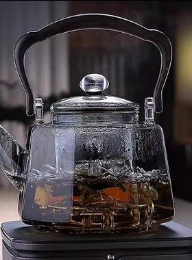 玻璃热煮茶烧水壶陶加EZB耐泡茶单壶电厚炉专用烧茶养生花茶蒸茶