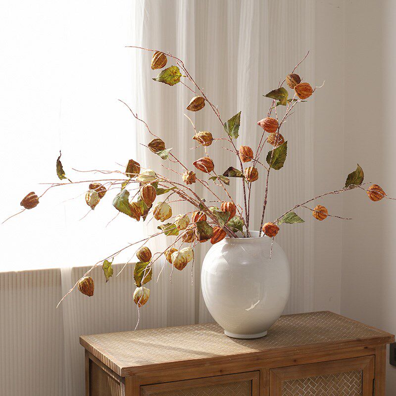 家居摆件仿真果子核桃果中式插花客厅酒店商业装饰假花果子绿植