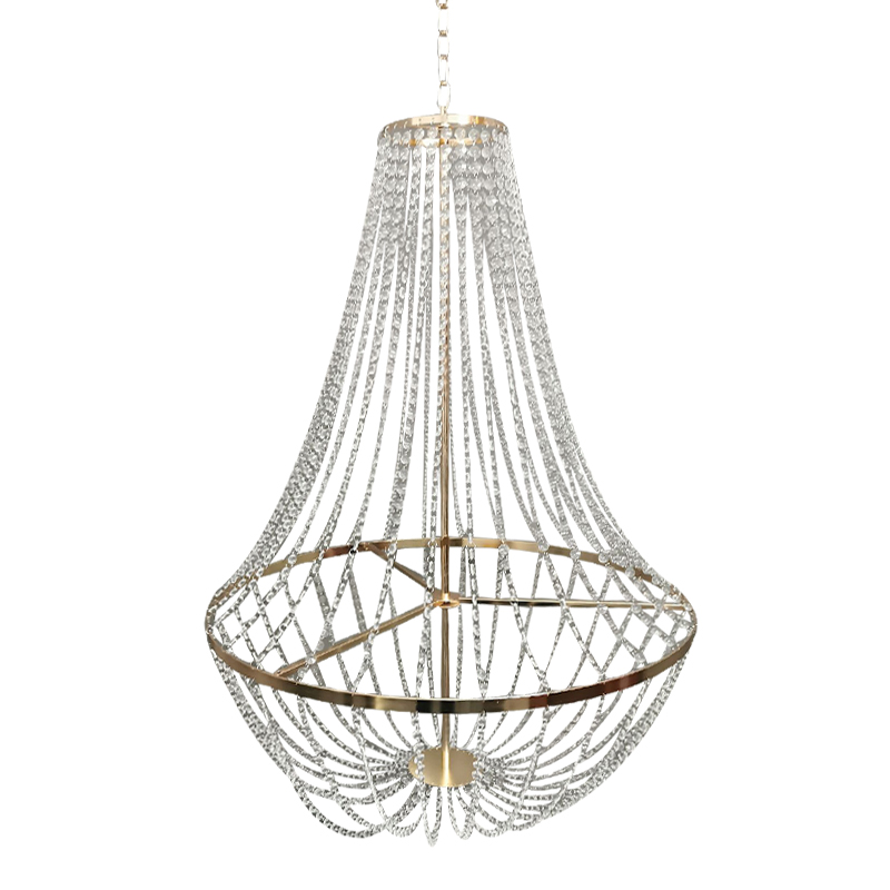 婚庆道具珠帘水晶吊灯欧式婚礼舞台灯饰吊顶装饰布置挂灯装饰灯