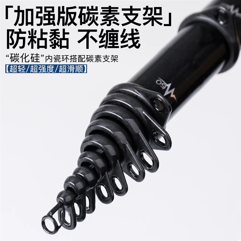 万流归宗逗钓谷麦竿前打竿超轻超硬19调中长节定位谷麦钓竿钓鱼杆