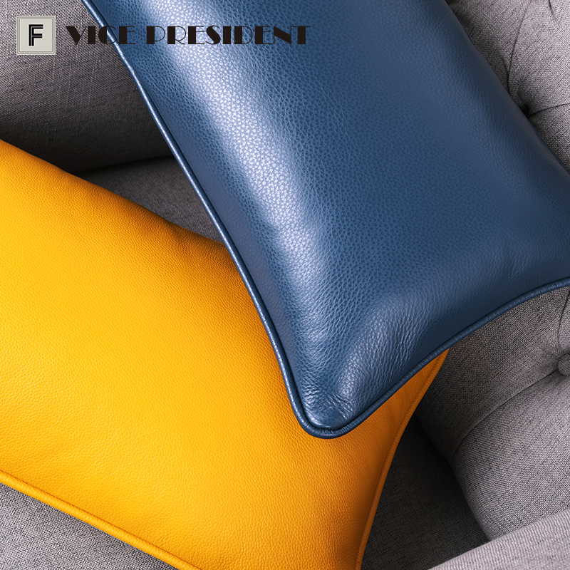 夏季冷感真头牛皮汽车腰靠腰枕垫靠背护腰部支撑车用座椅头枕靠垫