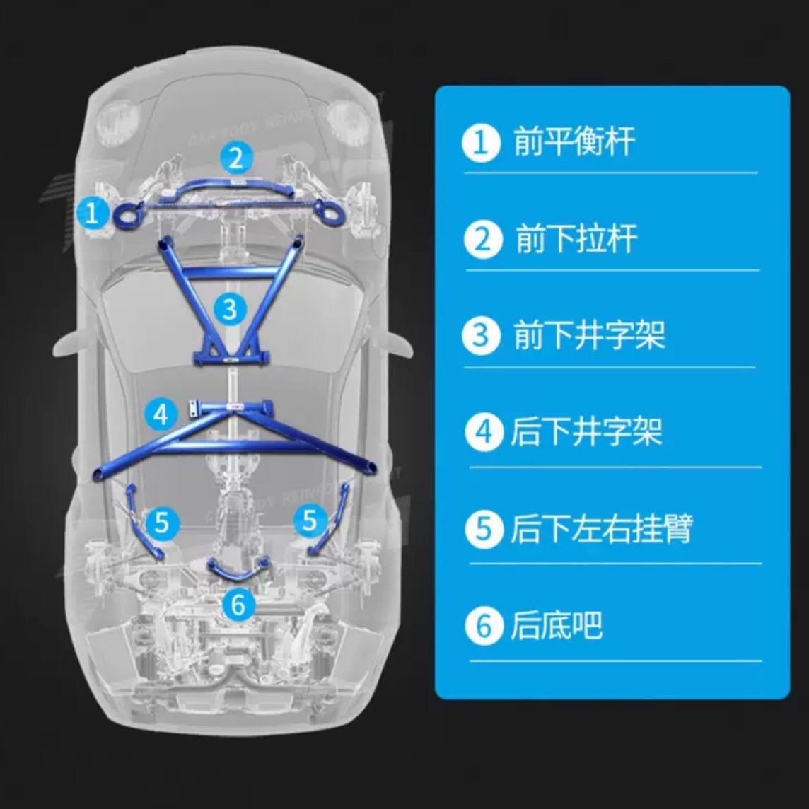 19-23帕萨特前顶吧平衡杆防倾