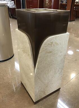 酒店仿大烟理石座地灰桶南方GPX2-0花方型形NWY时尚垃圾桶