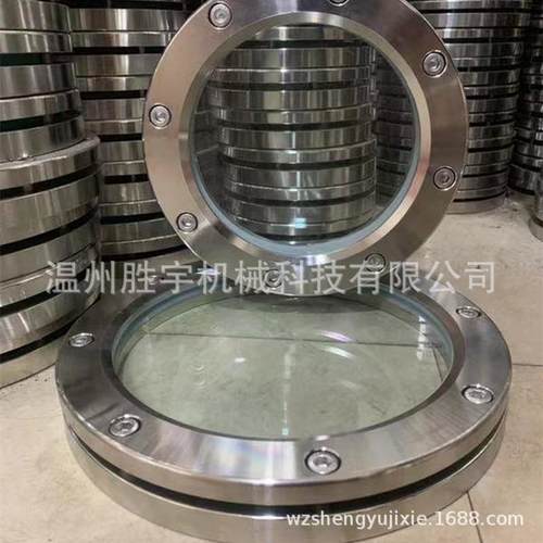 不S锈SY-SJ-00钢304/36法兰视镜视窗观察口内视六角平1面对夹管道