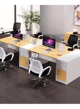 厦组门BGPF001办断公家具约职员办公桌4人位板简式员工卡位合屏风