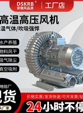 海鲜蒸柜抗腐蚀高压风噪机低音用水果OJC清洗机用漩涡气泵涡流风