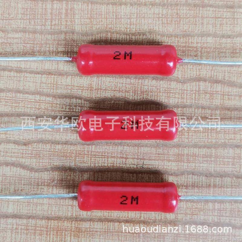 RI80频高压玻璃釉属IOP高膜电阻规格齐全电阻器金膜无感频高无感