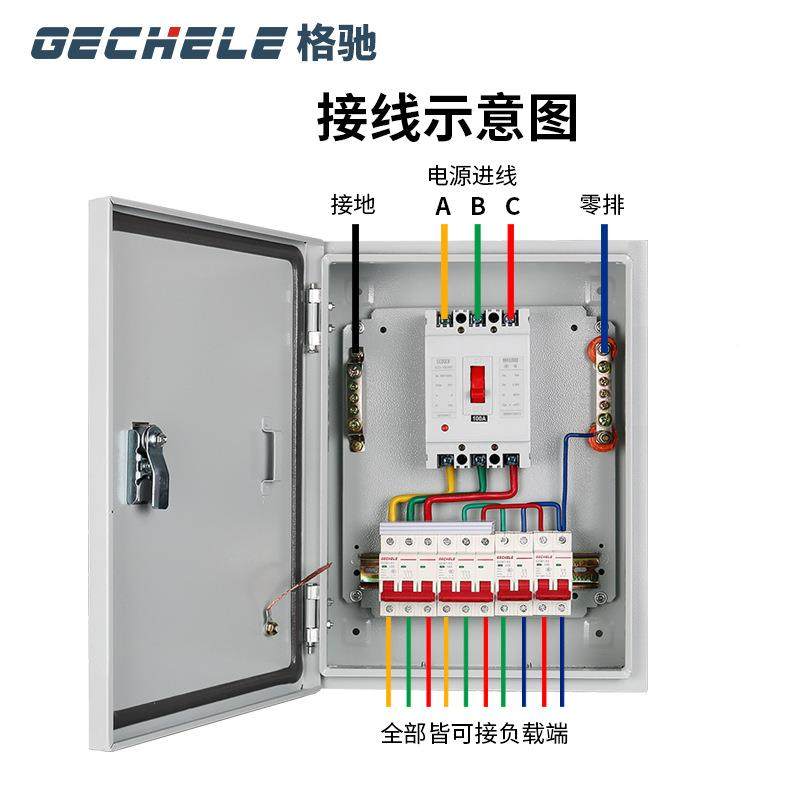 套工地三级配成定制链接电箱防工用电箱不锈钢雨明装挂墙开关程箱