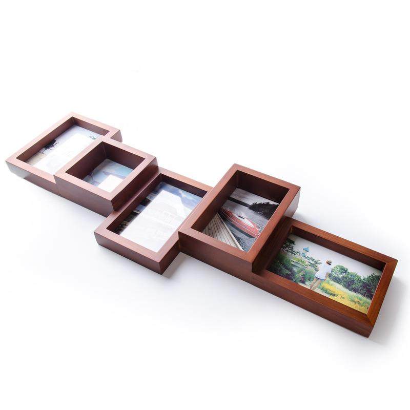 连欧美风格LKXK4610实木相框装照饰片墙简约创意体挂墙家用相框架