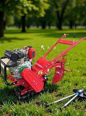 1707/13/80SSQ汽油柴油链轨耕机小型翻转犁犁地机气死微牛耕1地机