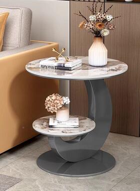 客厅几沙发边桌岩板餐双层边角几创意客休闲桌阳台可厅移动TYE休