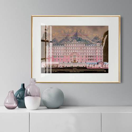 布佩店斯大饭壁画A229卧室客厅装饰画挂画达欧式城堡粉色美式筑壁