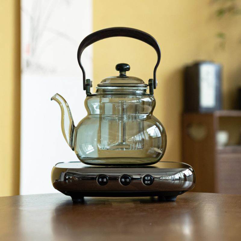 围炉煮室内家网红茶全套电陶炉煮茶花茶茶具套装玻茶璃用壶煮216