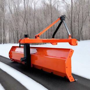 四轮拖机带挂雪板后背推雪铲推车土SFA铲后置刮土平板地机可旋拉