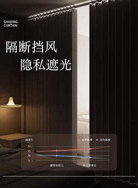 cs隐形折叠476房屏间隔断地帘分间卧室风厅窗帘门帘客遮挡帘子落