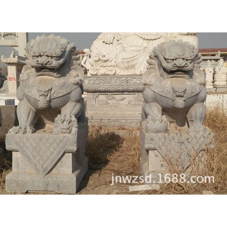曲阳石雕石狮子图多云南一雕狮子出售辽宁墓地狮475子石少钱对