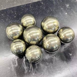 天然黄铁矿球进口天然秘鲁黄铁矿原石水晶摆件创意家居把玩圆形球
