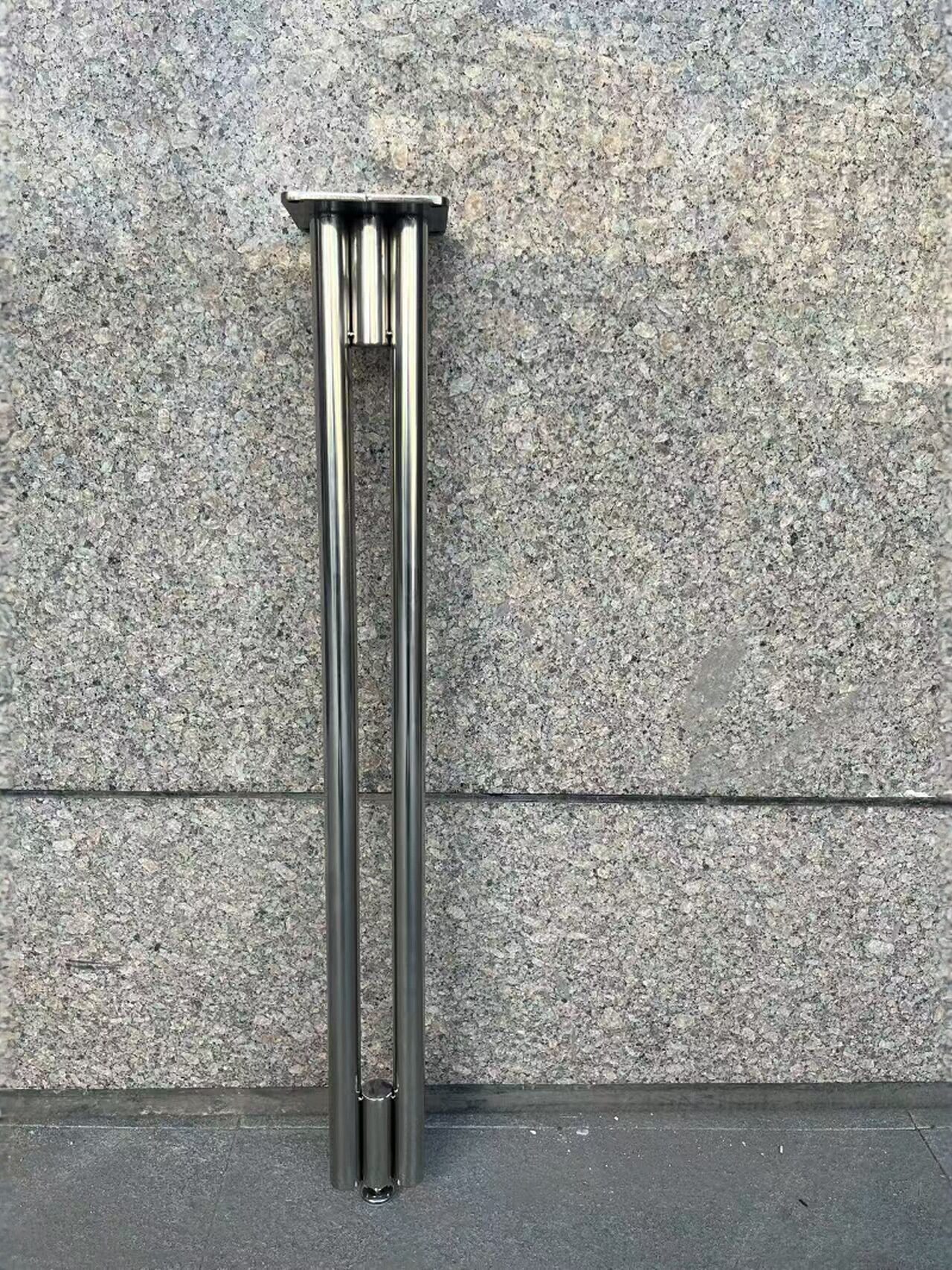 不锈钢实木通用桌腿支架