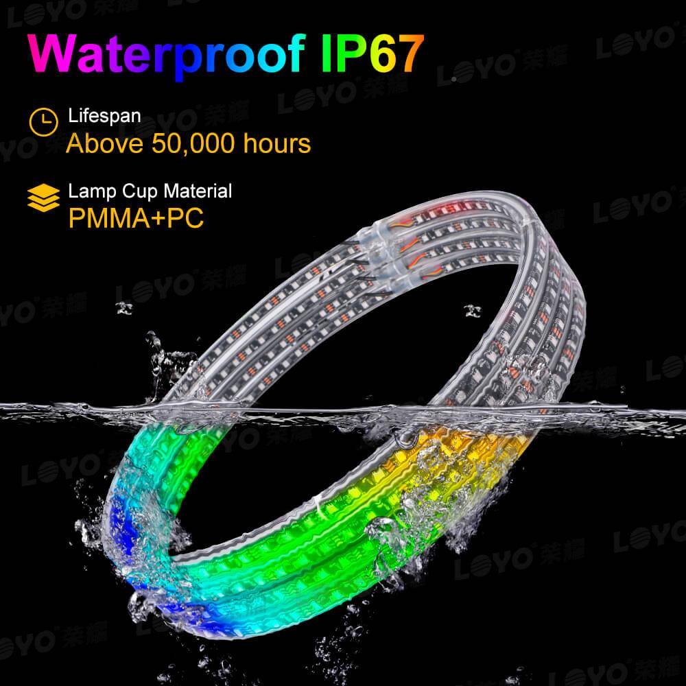 LED轮毂灯汽车车LY-WL-5R轮灯14英寸1515英寸寸7英RGB炫.彩车轮灯