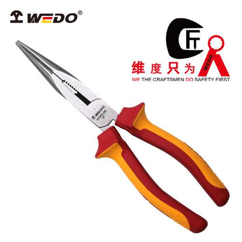 EDO维度绝注缘业塑德726式尖嘴钳IN502工级W尖口钳绝缘工具尖咀钳