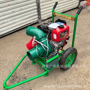 手推式汽油3寸喷灌泵 高扬程远射程压井泵 轮式大马力离心泵