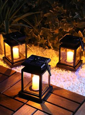 OHY太阳能星星蜡灯烛户外防水庭院家小夜灯阳室内台用花园院子瓶