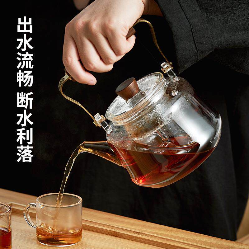玻单璃蒸煮茶壶壶耐高温电陶炉烧壶专用提水梁75203泡茶器明套火