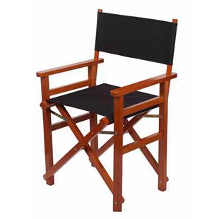 直角导叠演椅实木折椅休闲帆布餐厅椅户外餐厅台椅定LIPZO制GO折
