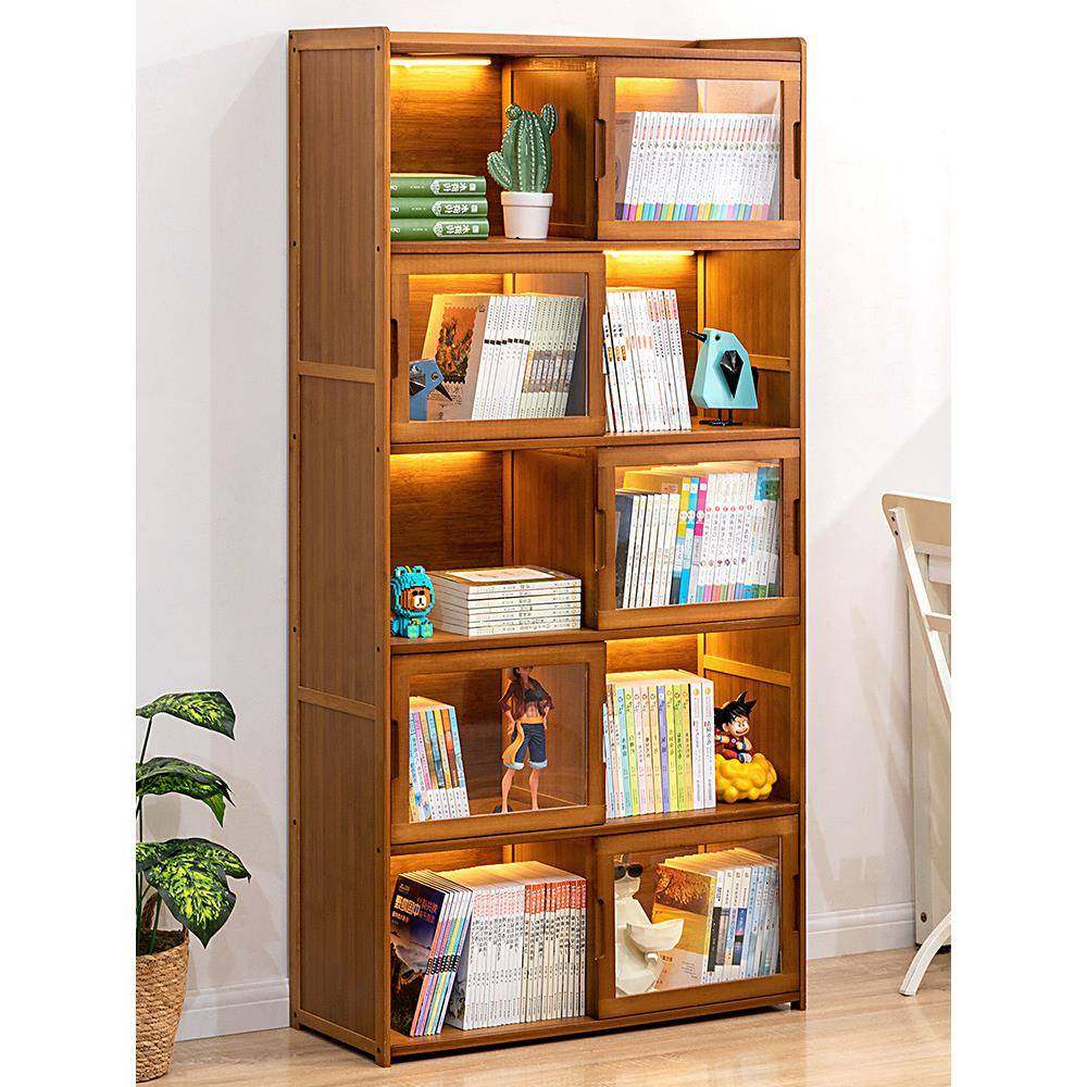 书架落地柜书子置物架书本收儿童客565厅简家用办纳公室储易物柜