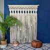 手编门帘挂波西米亚毯风格手作棉WJH线织帘子庆婚家居用品装饰编