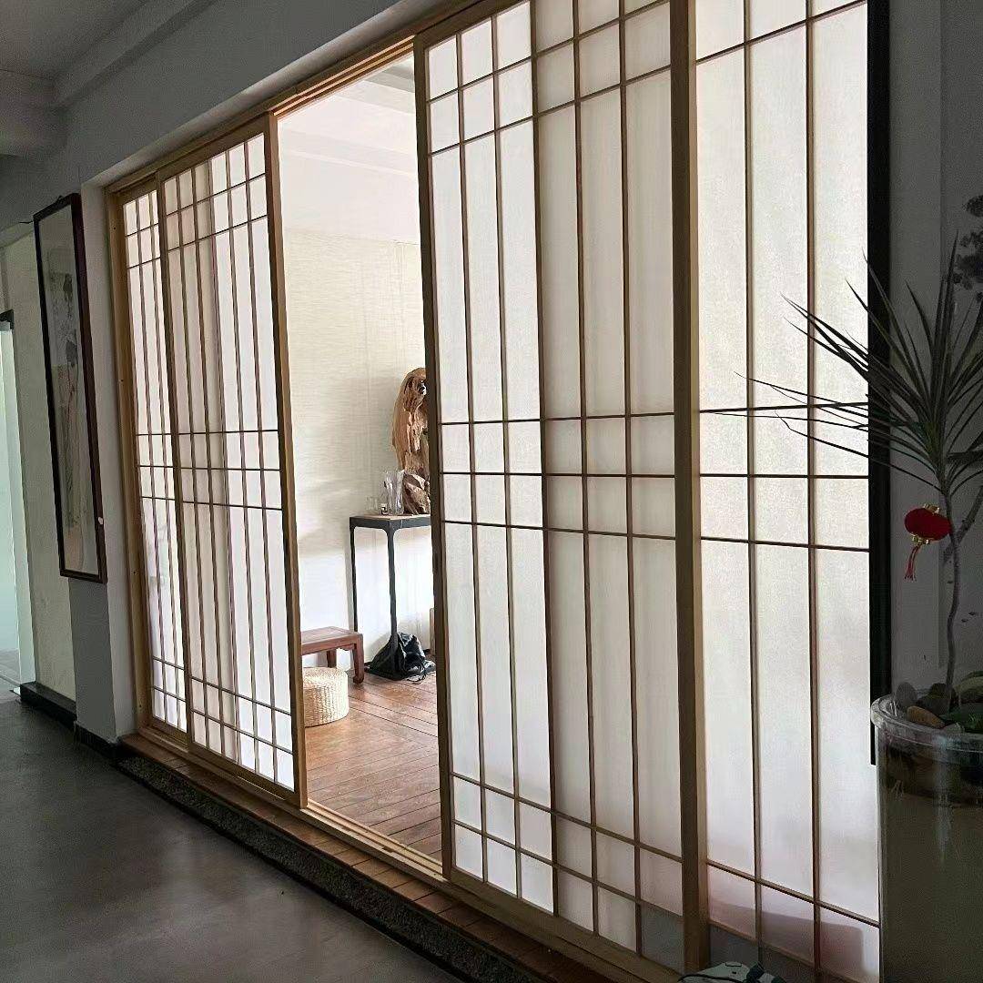79日式推拉门格风子式门隔米断和室门原木茶室榻榻新中移门障子门