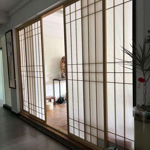 79日式推拉门格风子式门隔米断和室门原木茶室榻榻新中移门障子门