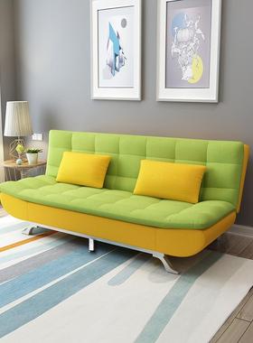 AA134L户可折叠两用布艺沙发床可拆洗小型出租房简易多功能沙折9