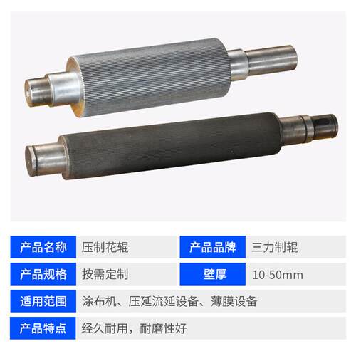 纹东莞不锈电镀硬铬花辊凹版网纹圆孔网格纹辊筒压制钢花GFQ纹辊