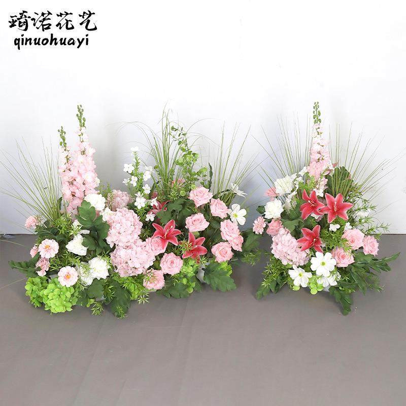 造景UUB花艺森系场景路引仿真花绿道装植饰婚礼布置具庆假花婚地