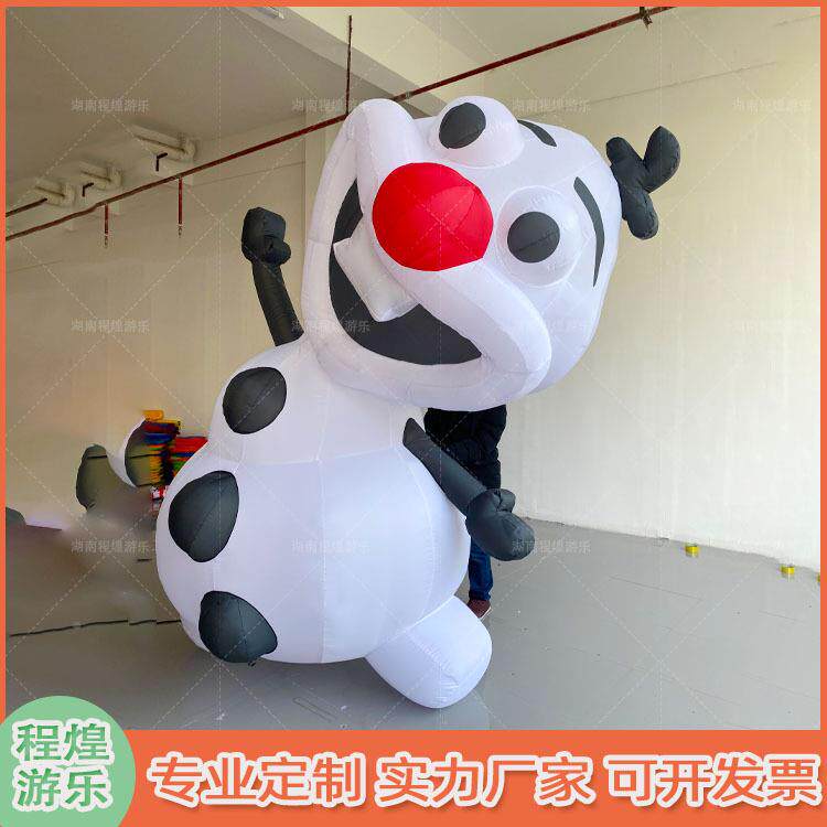 圣诞节商充气卡通雪宝气3669gj人偶冰雪外模奇缘场户集市酒吧氛围