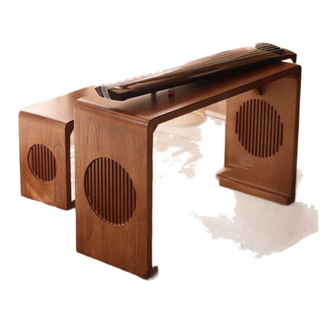 式古琴桌凳简约国学书法桌仿古茶画艺茶桌古筝毛笔386椅书桌实木