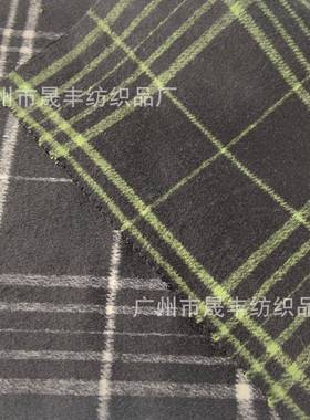 格现货品新绒加厚双面黑绿子呢面料CX19828秋冬精纺羊大衣外套套