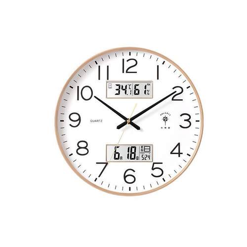 表挂钟客厅家ZKS用时尚万年钟历电现代钟时挂墙石英钟静音子钟墙