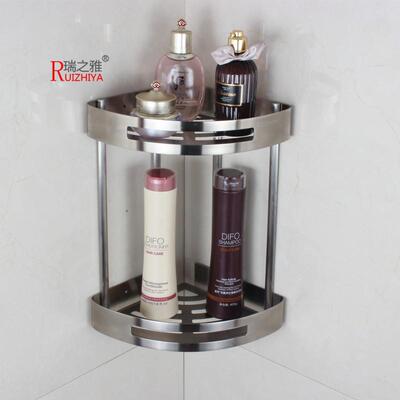 加厚款架钢板三角转角浴室置物30不锈4角架卫71085钢生间角架浴室