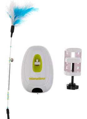 FPA自嗨逗解闷电动猫棒可WRB固旋钮智能羽毛彩带自定动感应逗猫玩