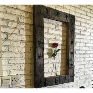 浴室柜组合 实木落地洗漱台卫生间阳台洗手洗脸盆柜 老船木浴室柜